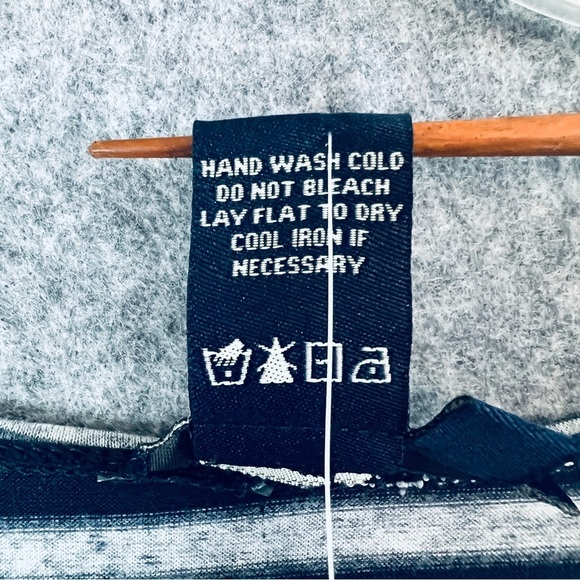 MAX EDITION Striped Dress / Tunic Navy Blue Grey Size Small NWT - Picture 5 of 9